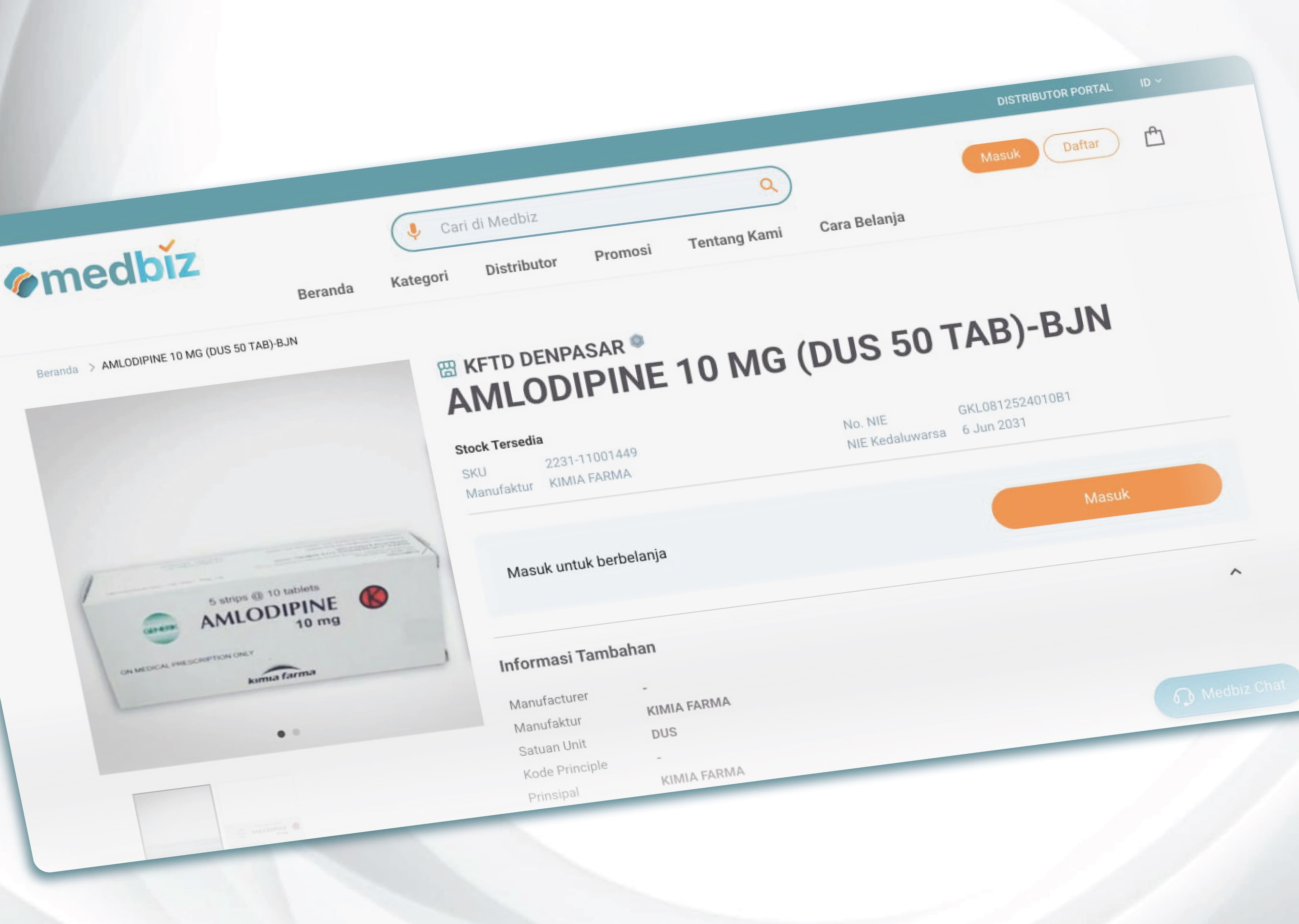 Transforming B2B Healthcare E-Commerce in Indonesia through Medbiz, screenshot 2